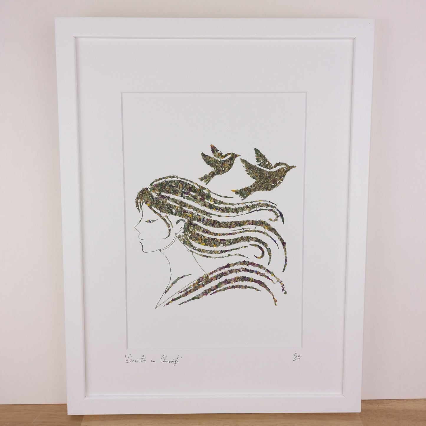 SIÓG Botanicals Product 12" x 16" Framed Print 'Dreoilín an Churraigh' Curragh Wren Art Print