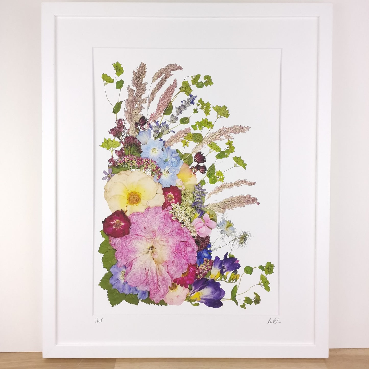 SIÓG Botanicals 12" x 16" Framed Print 'Siúl' Irish Flower Art Print