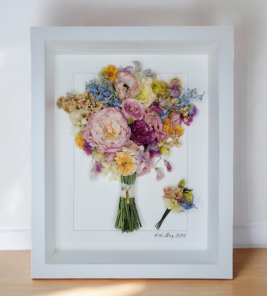 SIÓG Botanicals 3D Bouquet (Blooms & Stems) / Portrait The Signature Wedding Flower Artwork