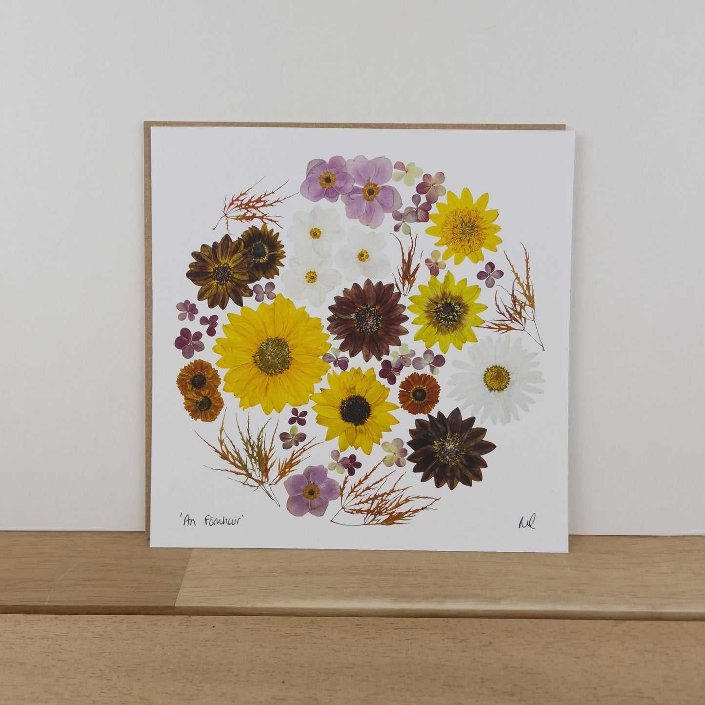 SIÓG Botanicals 8" Square Print 'An Fómhar' Autumn Flower Art Print