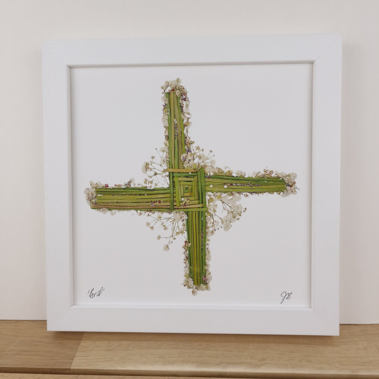 SIÓG Botanicals Product 8" x 8" Framed Print 'Brid' Saint Brigid Art Print