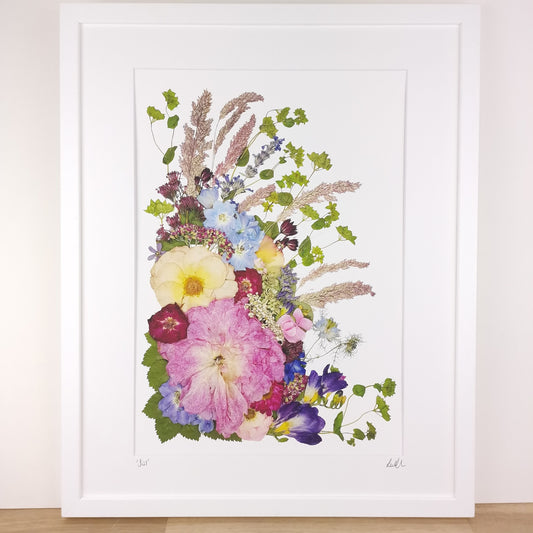 SIÓG Botanicals 12" x 16" Framed Print 'Siúl' Irish Flower Art Print