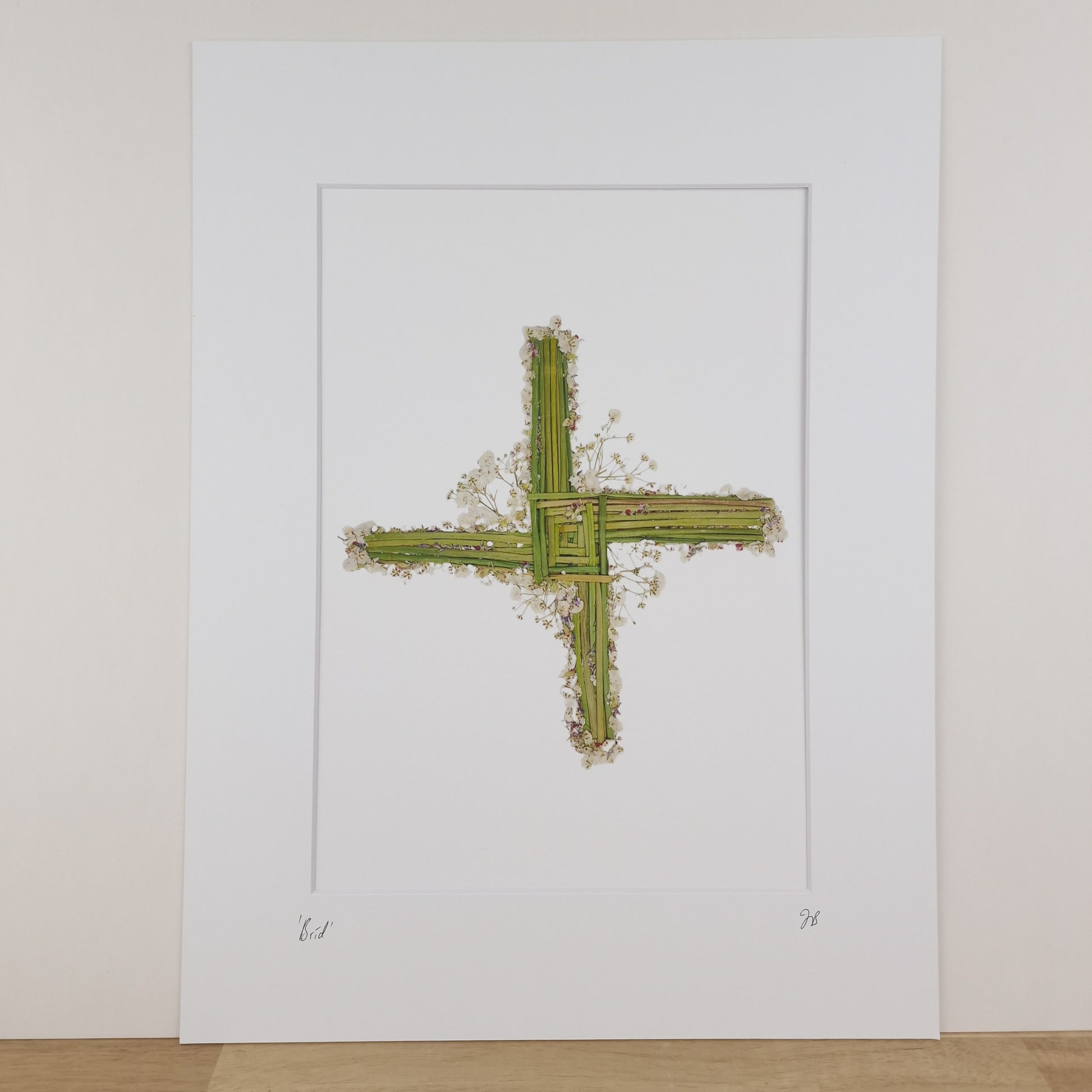 SIÓG Botanicals Product 12" x 16" Mounted Print 'Brid' Saint Brigid Art Print