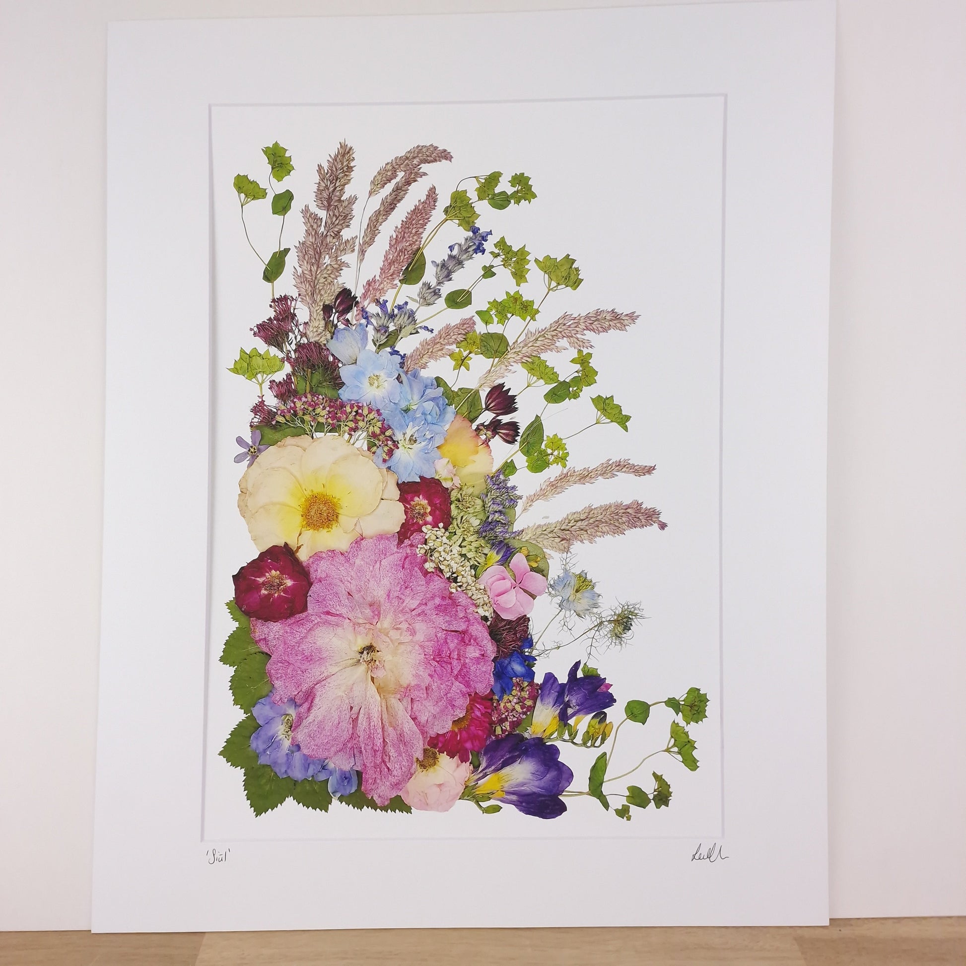 SIÓG Botanicals 12" x 16" Mounted Print 'Siúl' Irish Flower Art Print