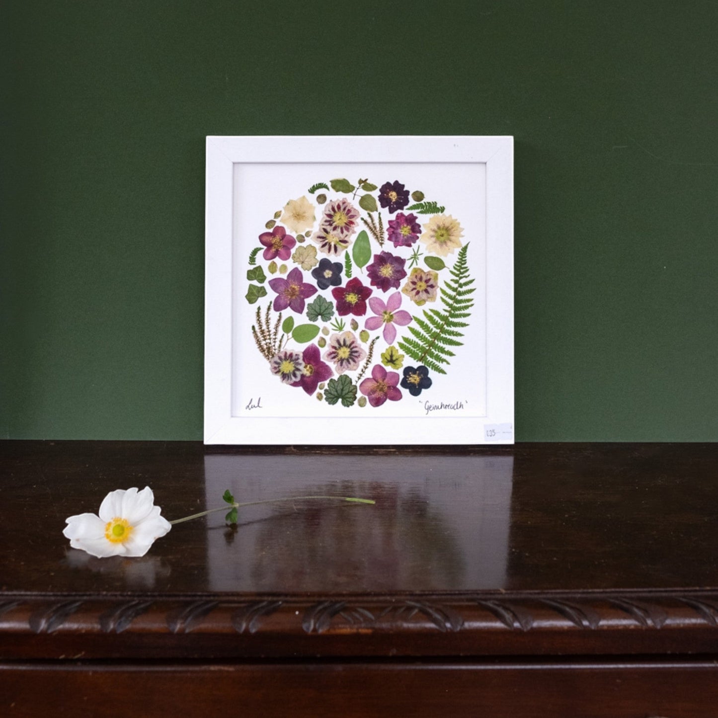 SIÓG Botanicals 20cm Square Framed 'Geimhreadh - Winter' Fine Art Giclee Print