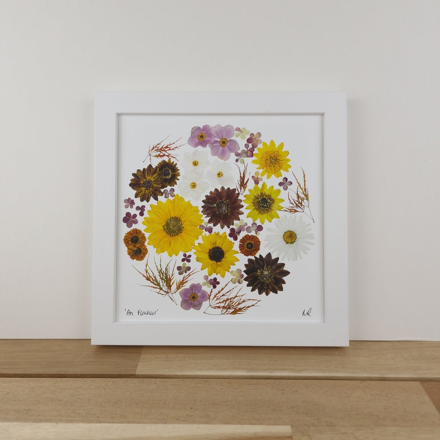 SIÓG Botanicals 8" Square Framed Print 'An Fómhar' Autumn Flower Art Print