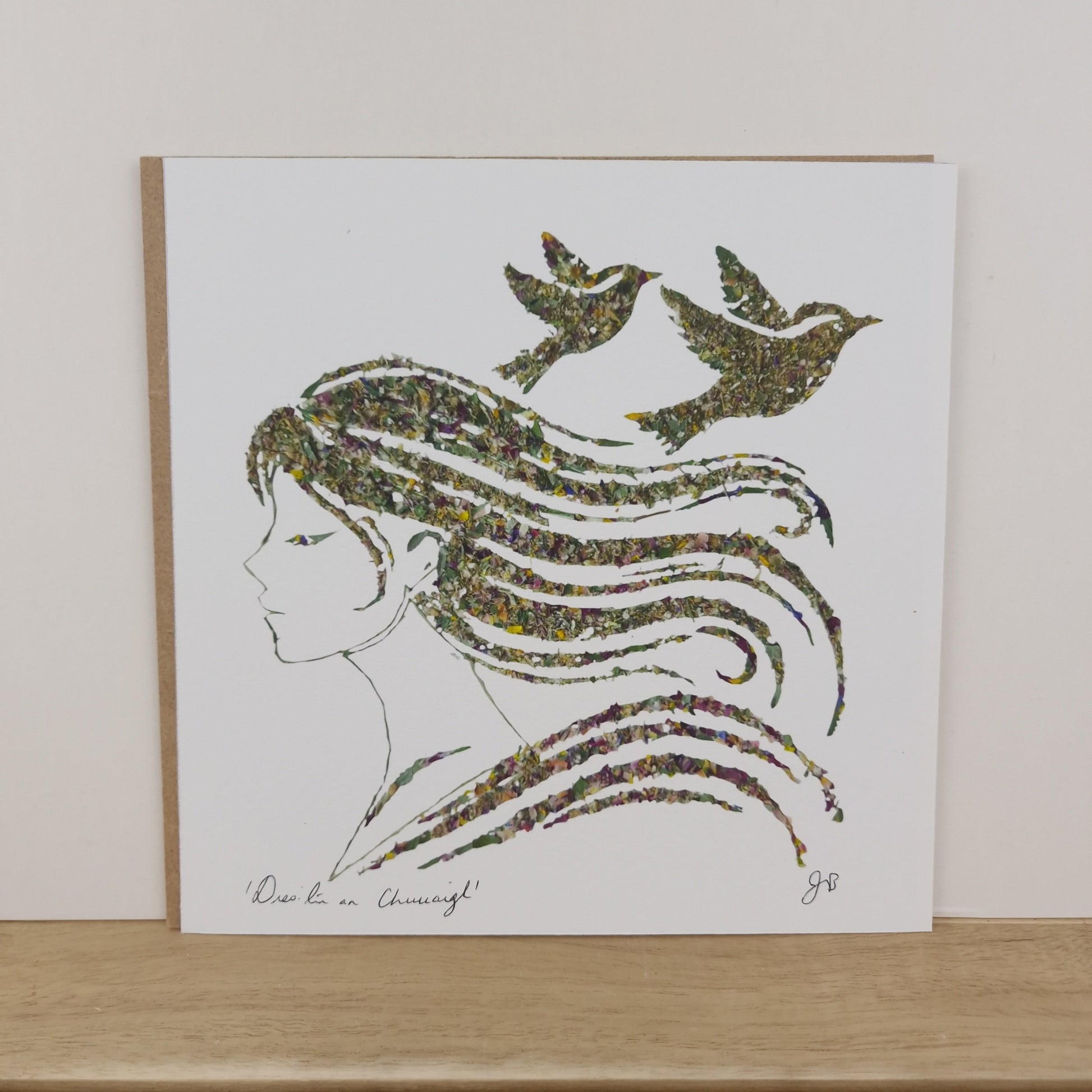 SIÓG Botanicals Product 8" x 8" Print Only 'Dreoilín an Churraigh' Curragh Wren Art Print