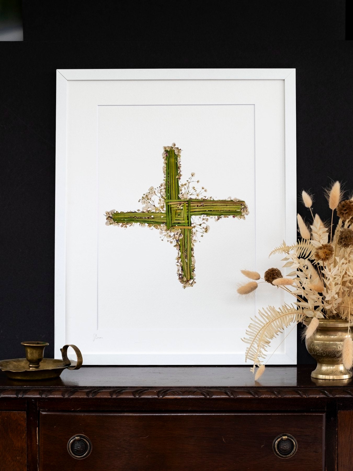 SIÓG Botanicals Product A3 Framed 'BRÍD' Saint Brigid Art Print