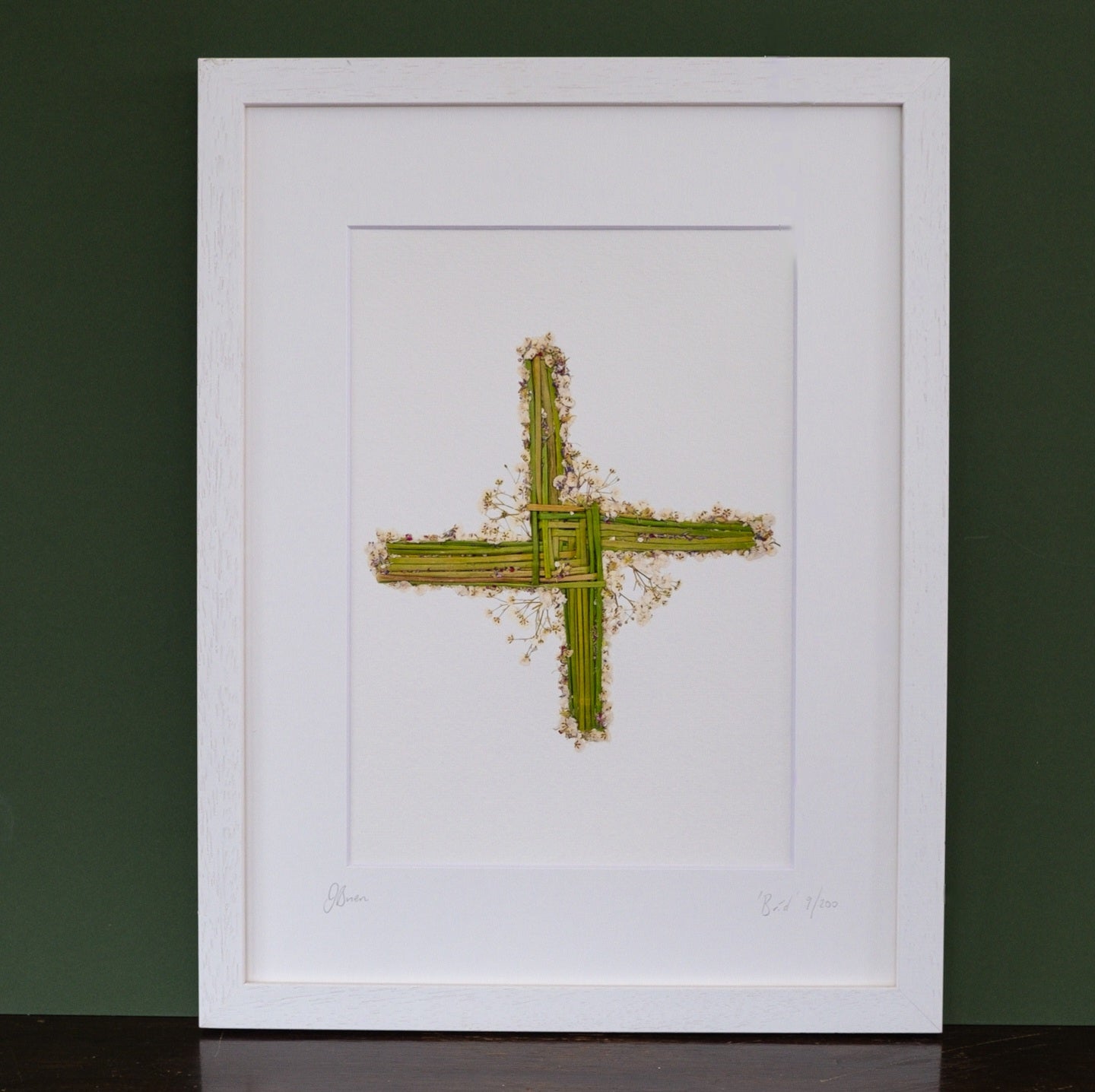 SIÓG Botanicals Product A4 Framed 'BRÍD' Saint Brigid Art Print