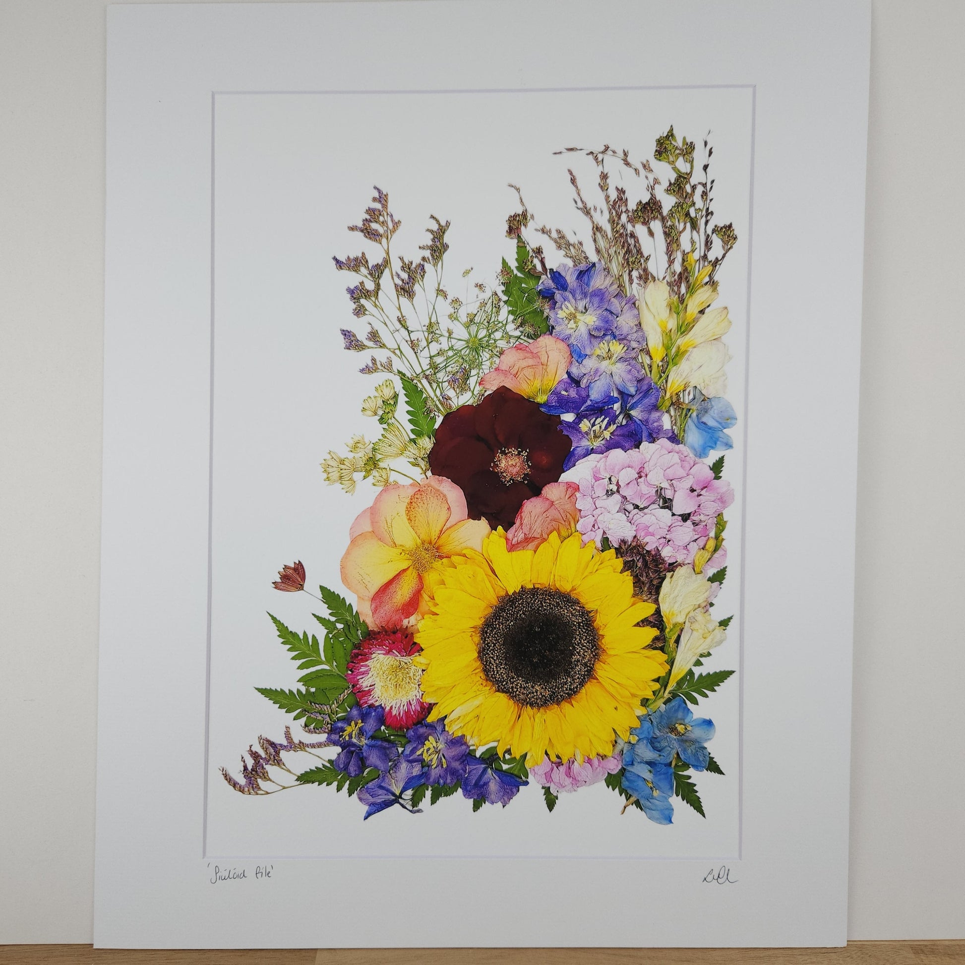 SIÓG Botanicals A4 Unframed 'Siúlóid Eile' Sunflower Art Print