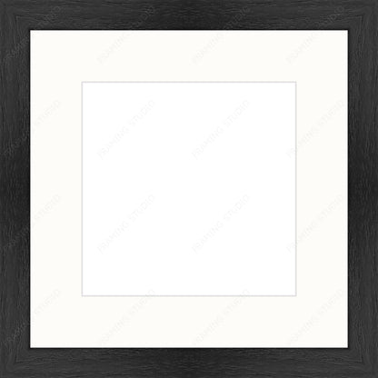 SIÓG Botanicals Black Frame/ Ivory 3D Floral Keepsake (12" x 16" / 30cm x 40cm)