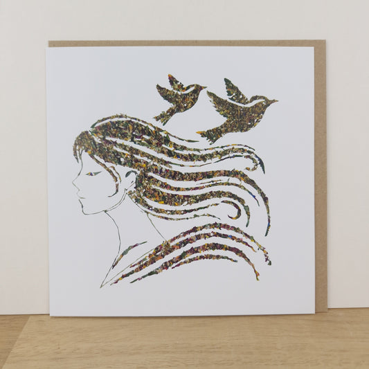 SIÓG Botanicals 'Dreoilín an Churraigh' - Curragh Wren Card