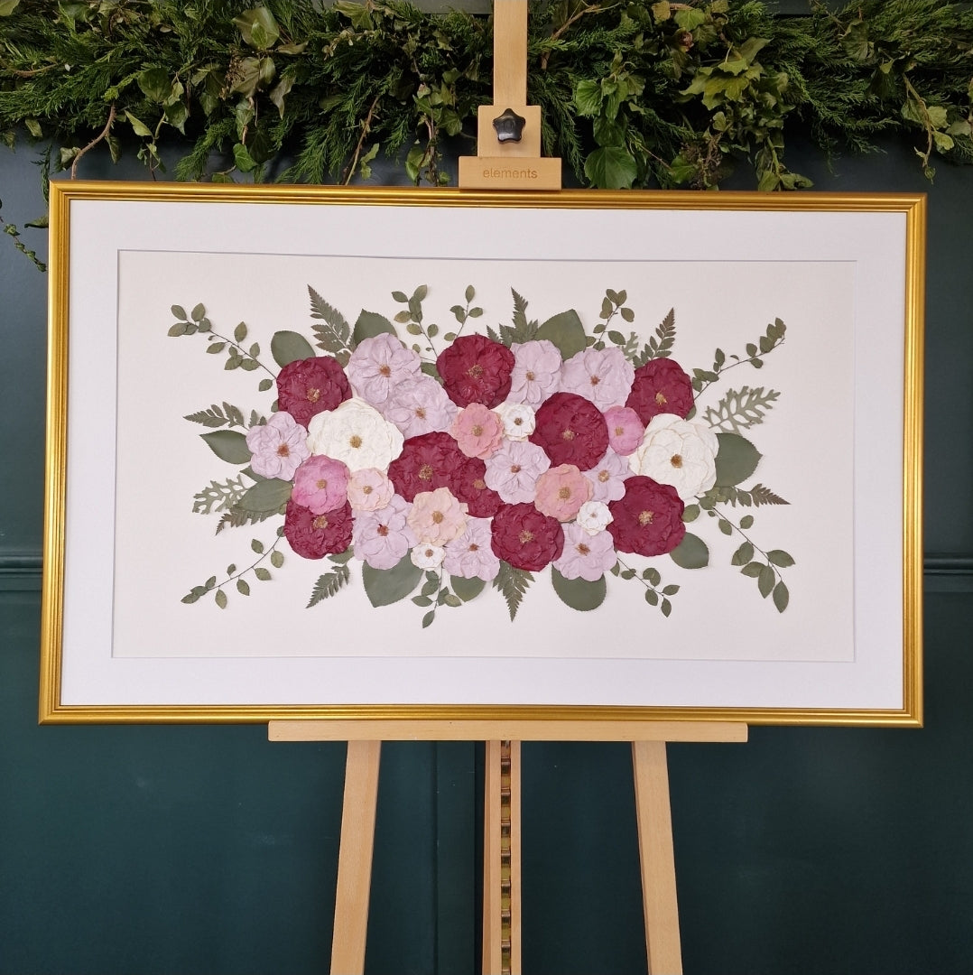 SIÓG Botanicals Gold Frame €840 (€590 after deposit) 'Traditional Landscape' (40" x 24" / 100cm x 60cm)