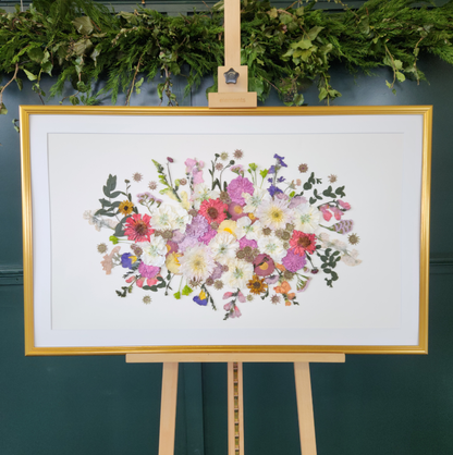 SIÓG Botanicals Gold Frame €840 (€590 after deposit) 'Traditional Landscape' (40" x 24" / 100cm x 60cm)