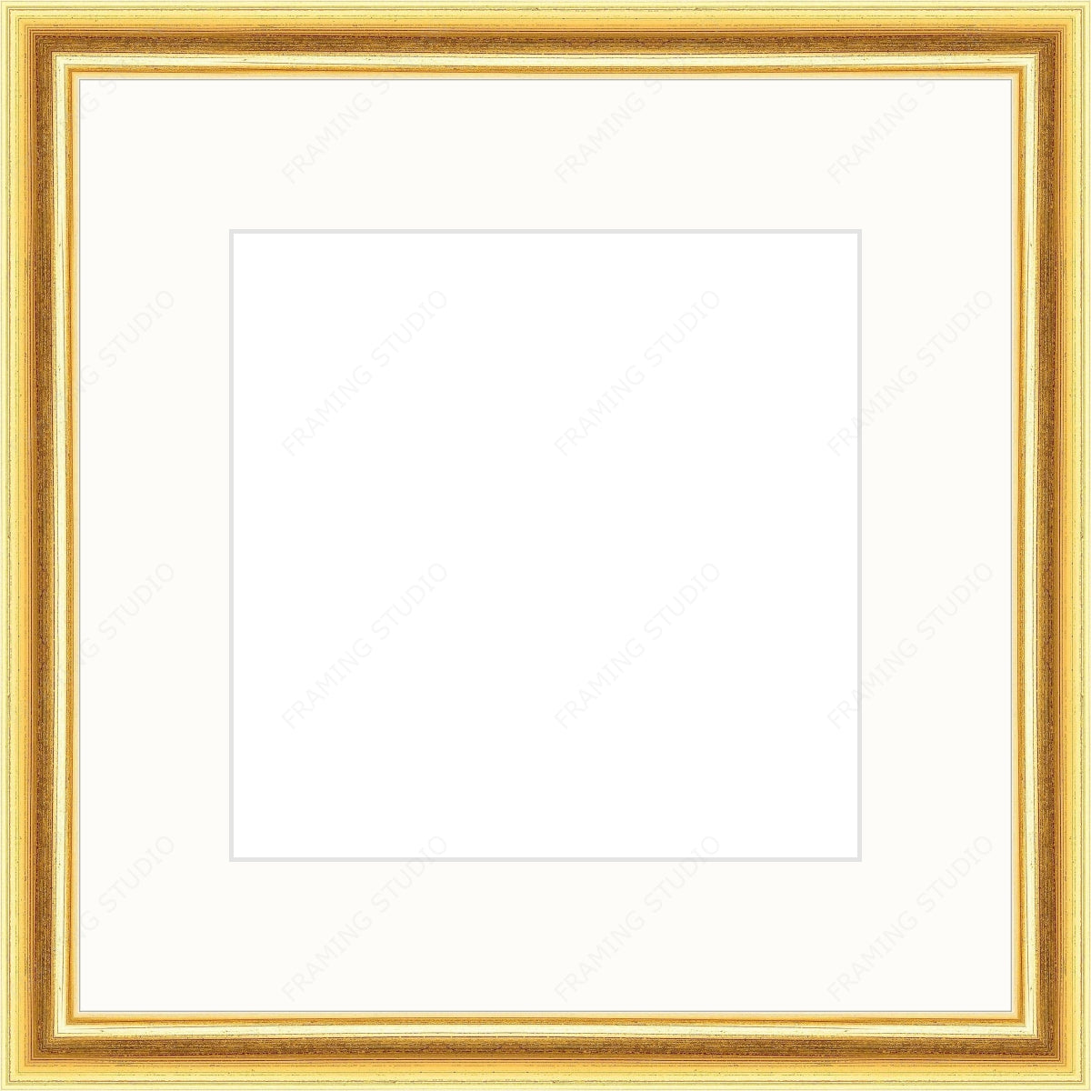 SIÓG Botanicals Gold Frame/ Ivory Signature Pressed Wedding Bouquet (16"x20" / 40cm x 50cm)