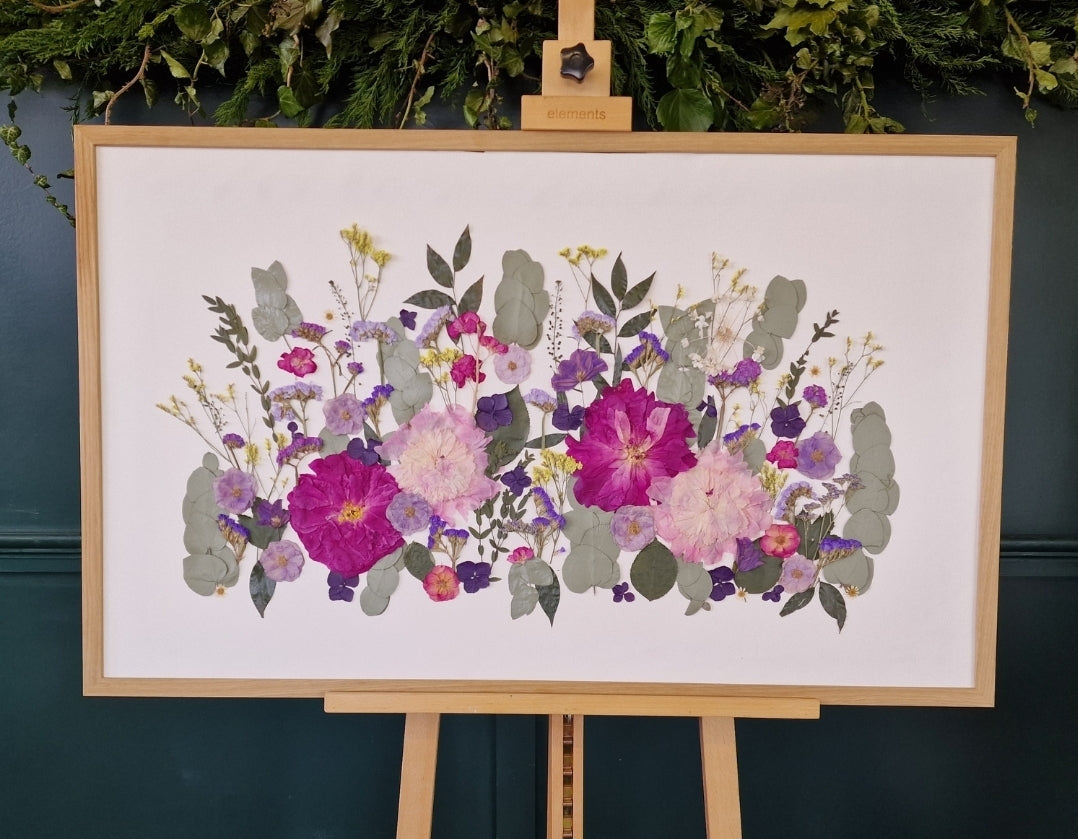 SIÓG Botanicals Oak Frame €850 (€600 after deposit) 'Meadow' (40" x 24" / 100cm x 60cm)