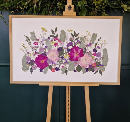 SIÓG Botanicals Oak Frame €850 (€600 after deposit) 'Meadow' (40" x 24" / 100cm x 60cm)