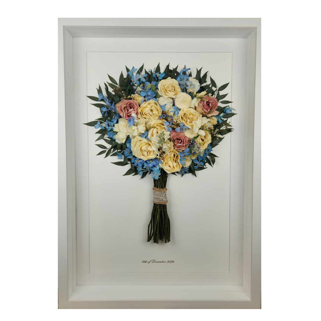 SIÓG Botanicals Solid Wood White / Ivory Canvas Archive Edition: The Grand Dimensional Box (50cm x 70cm)