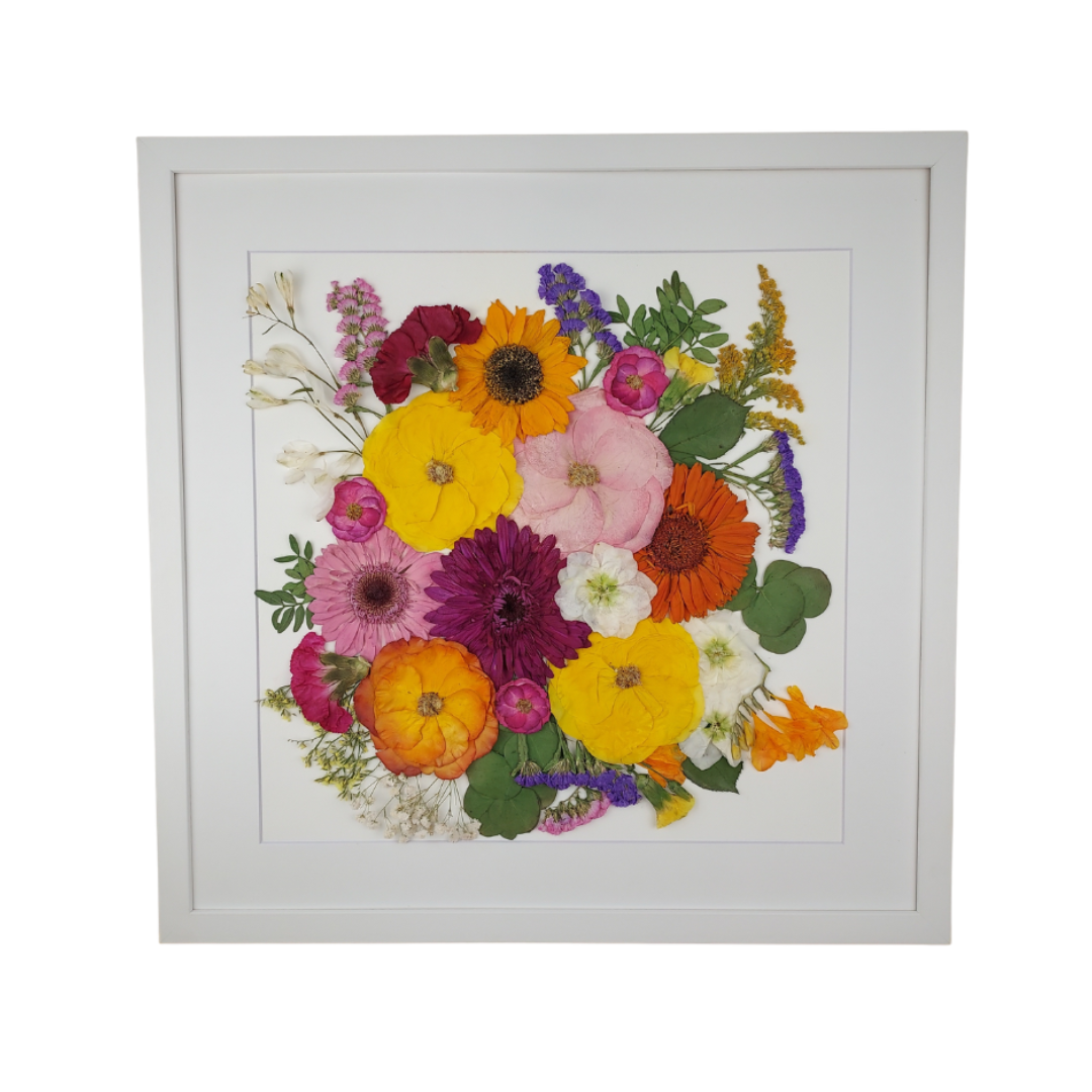 SIÓG Botanicals Solid Wood White/ Ivory Canvas Archive Edition: The Mid-Square (50cm x 50cm)