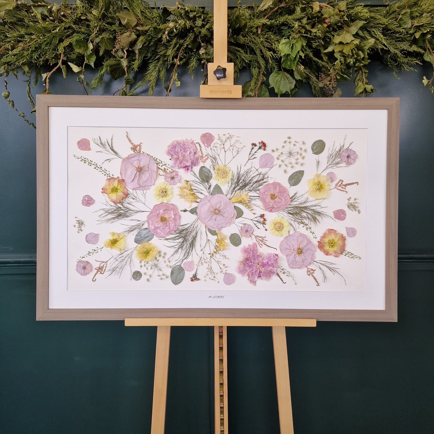 SIÓG Botanicals Walnut Frame €1050 (€800 after deposit) 'Abstract' (40" x 24" / 100cm x 60cm)