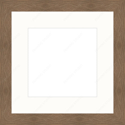 SIÓG Botanicals Walnut Frame/ Ivory Signature Pressed Wedding Bouquet (16"x20" / 40cm x 50cm)