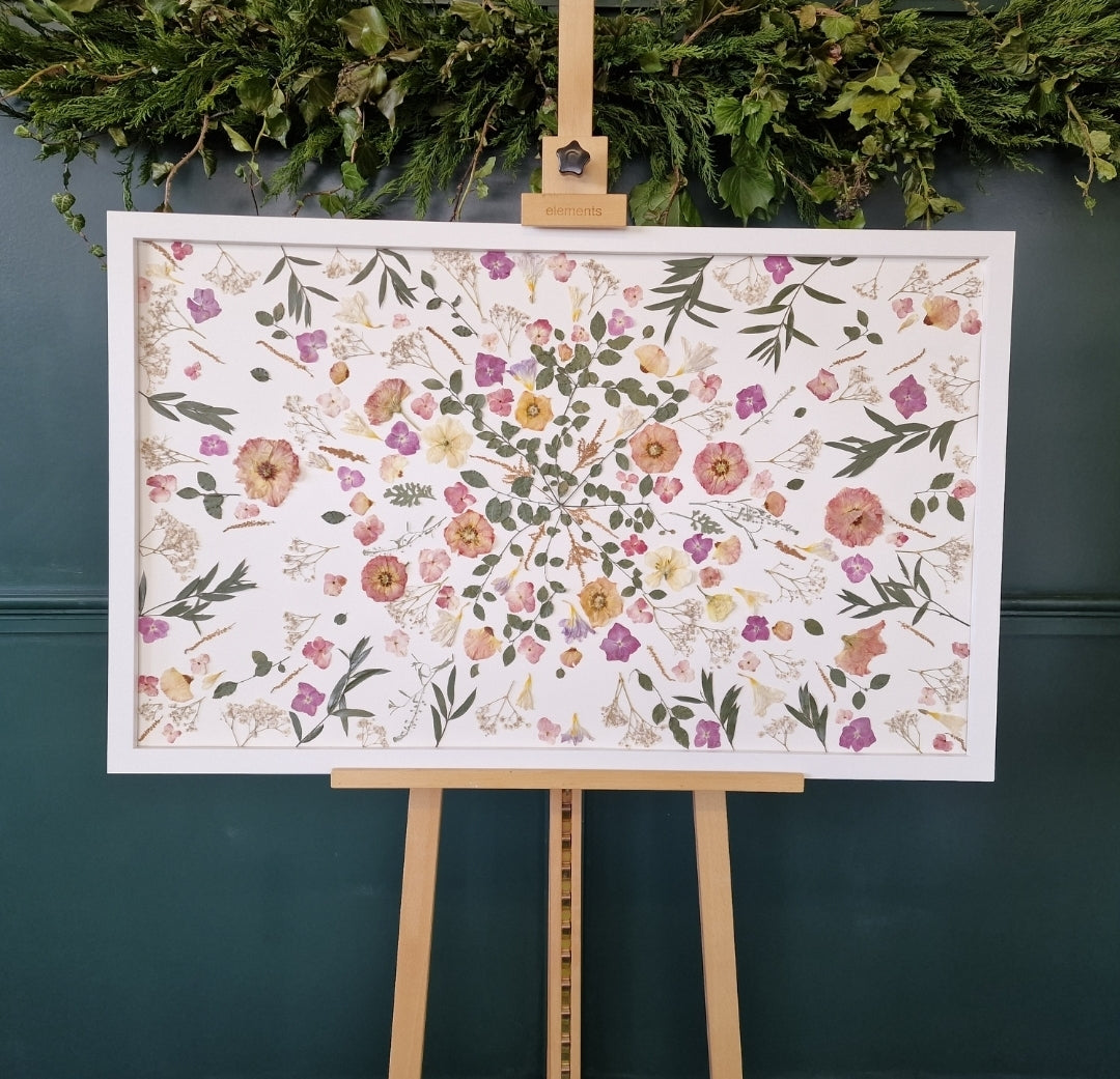 SIÓG Botanicals White Frame €1000 (€750 after deposit) 'Abstract' (40" x 24" / 100cm x 60cm)