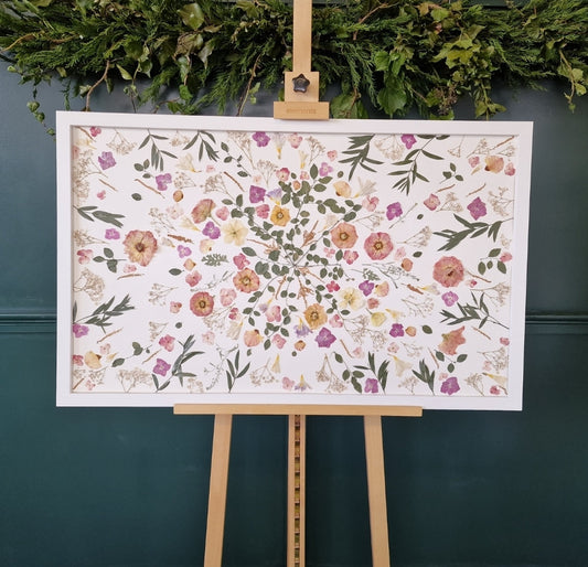 SIÓG Botanicals White Frame €1000 (€750 after deposit) 'Abstract' (40" x 24" / 100cm x 60cm)