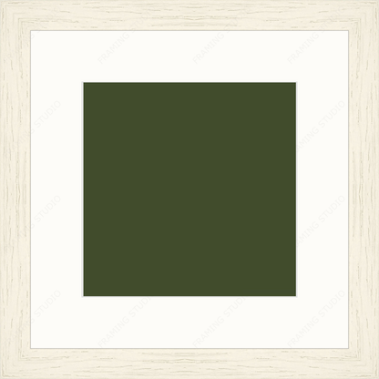 SIÓG Botanicals White Frame/ Green Pressed Floral Keepsake (12" x 16" / 30cm x 40cm)