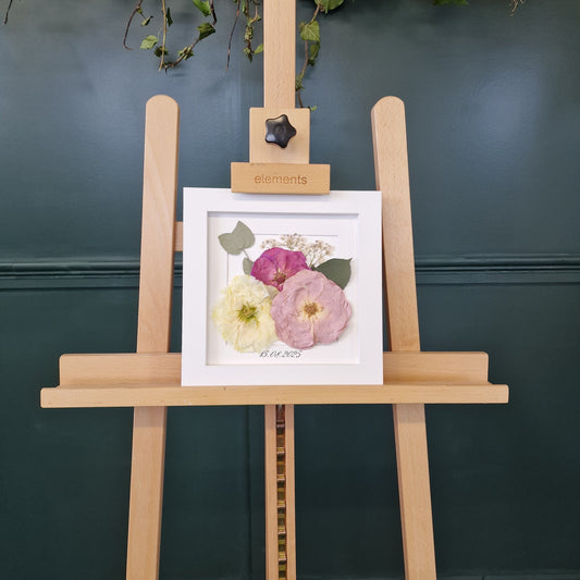 SIÓG Botanicals White Frame Pressed Flower 8" Mini Frame – Bridal Add-On